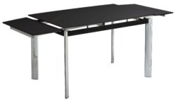 Hygena Erik Extendable Glass 8 Seater Dining Table - Black